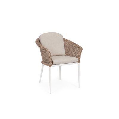 Fauteuils de jardin tressés et hydrofuges beiges (lot de 2) - AVEA HELLIN, DEPUIS 1862