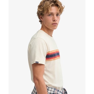 T-shirt Outdoor Stripe Logo Coupe Décontractée SUPERDRY
