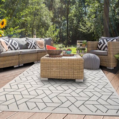 Tapis extérieur, kilim reversible EX1 BRI UN AMOUR DE TAPIS