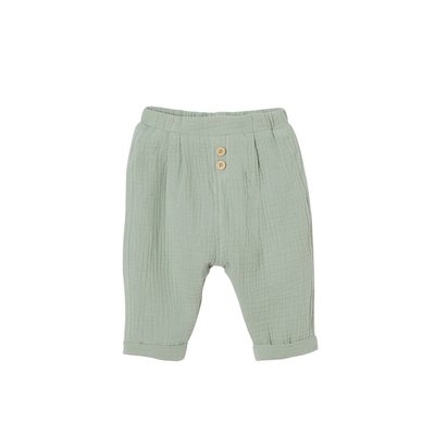 Pantalon coupe sarouel en gaze de coton VERTBAUDET