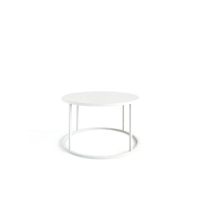 Table basse VESINA X - Blanc - Ø 60 - 35cm METALLBUDE