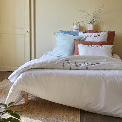 Housse de couette brodée PLEIN SOLEIL SYLVIE THIRIEZ