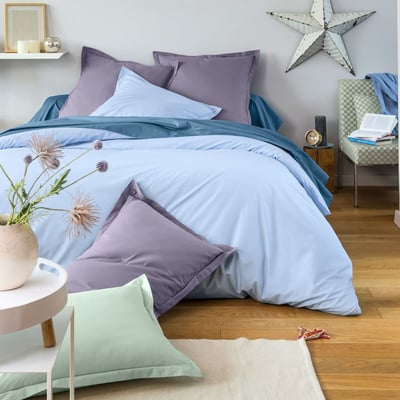 Housse De Couette Uni Percale De Coton - UNIS PERCALE TRADITION DES VOSGES