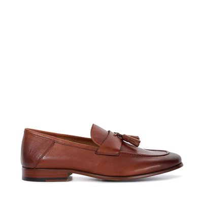 Mocassins à pampilles en cuir à talon replié - SUPREMIUM DUNE LONDON