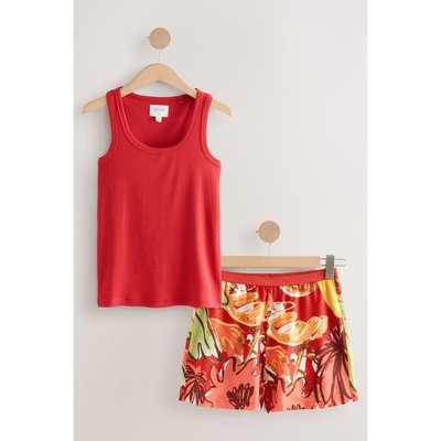 Pyjama short et débardeur côtelé NEXT
