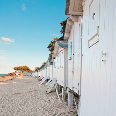Tableau Sur Toile Cabanes Noirmoutier PLAGE CEANOTHE