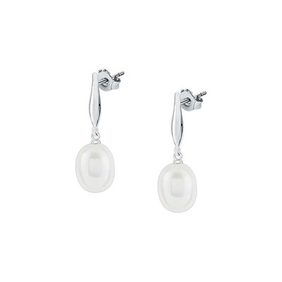 Boucles d'oreilles en argent 925 et perle de culture CLEOR