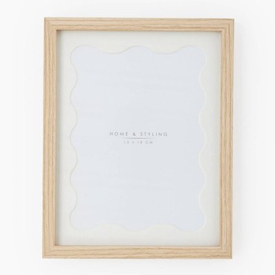 Cadre photo, 8.4x23.4x1.8cm, en verre et bois MONOPRIX