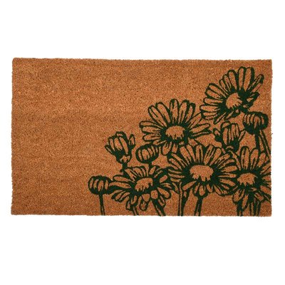 Paillasson coco motif fleurs 75 cm ESSCHERT DESIGN