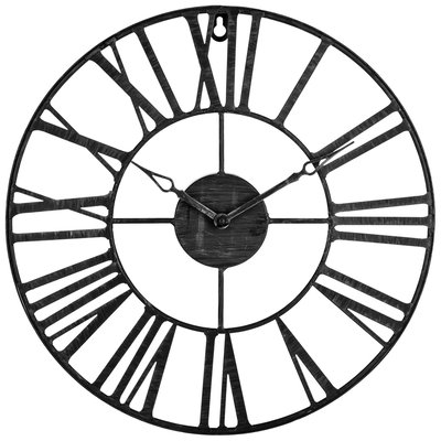 Pendule en métal Vintage - Diam. 36 cm ATMOSPHERA
