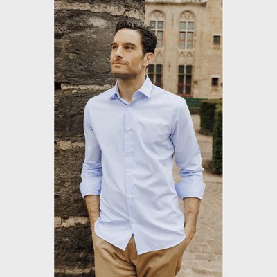 Chemise Slim fit sans repassage en double retors ACROSS