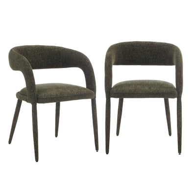 Fauteuil contemporain tissu (lot de 2) ALESSIA SWEEEK