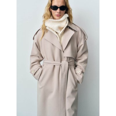 Trench oversize ceinture MANGO