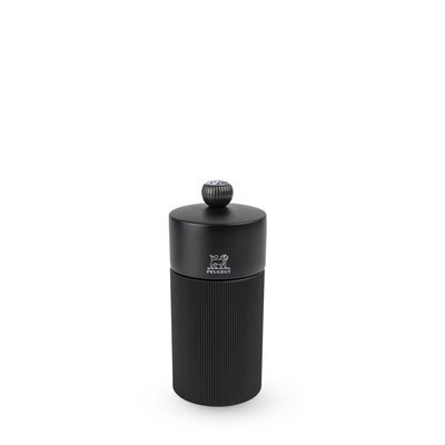 Line Moulin à poivre manuel en bois et aluminium noir mat, 12 cm - 4,75in PEUGEOT