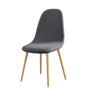 Housse de chaise scandinave extensible en tissu gaufré DOUCEUR D'INTÉRIEUR