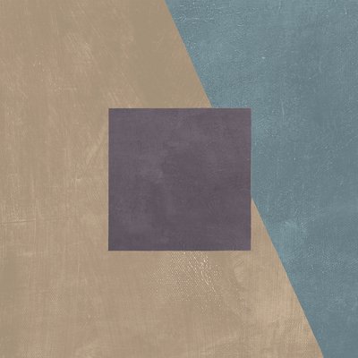 Tableau soie bleue sarcelle HEXOA