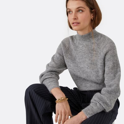Signatures Aristide High Neck Jumper in Alpaca Blend LA REDOUTE COLLECTIONS