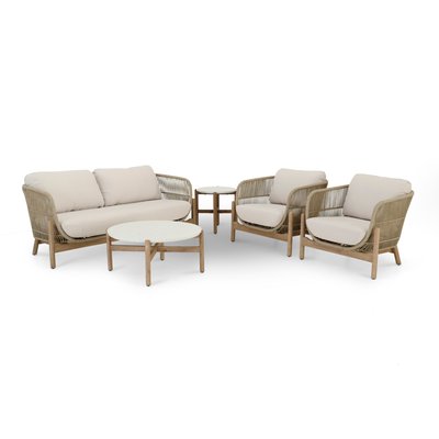 Salon de jardin 4 places, 2 tables, PROVENZA DEFORA HOME