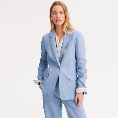 Veste longue, coupe cintrée, pur lin ANNE WEYBURN