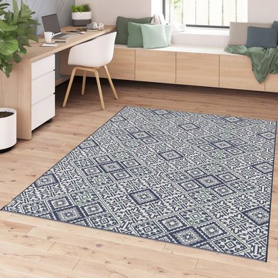 Tapis extérieur tissé kilim rectangle CASADA 8 UN AMOUR DE TAPIS