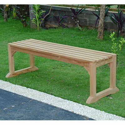 Banc en teck massif Wimbledon 140 cm (sans dossier) TECK ATTITUDE