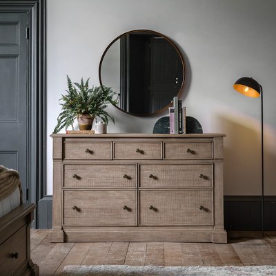 Vinton American Pine 7 Drawer Chest SO'HOME