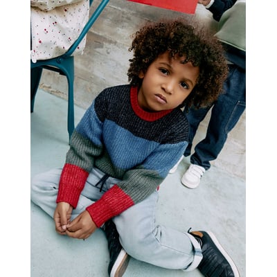 Pull en maille à rayures ZIPPY