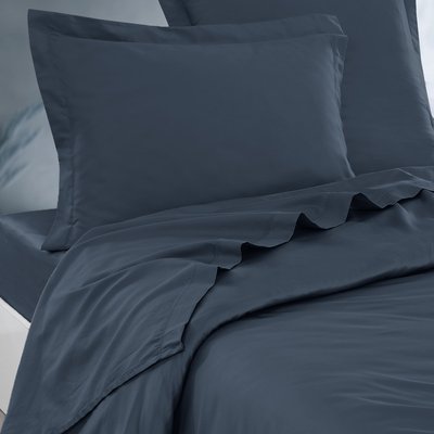 Drap plat en satin de coton 120 fils VERSALUXE UNI SENSEI MAISON