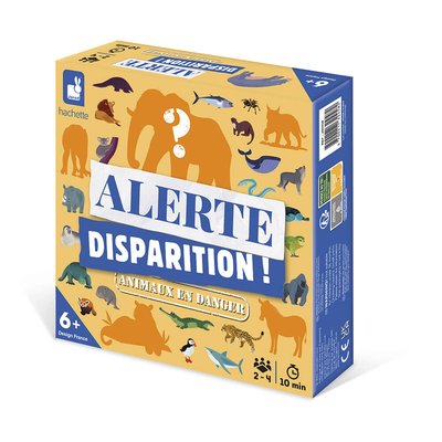 Jeu Alerte Disparition ! Animaux Menacés JANOD