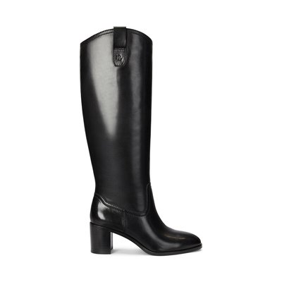 Carla Knee-High Boots with Block Heel LAUREN RALPH LAUREN