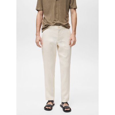 Pantalon 100 % lin slim fit MANGO MAN