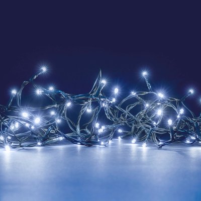 Guirlande Solaire 10m Blanc Froid Animee Exterieur 100 Led MILLUMINE