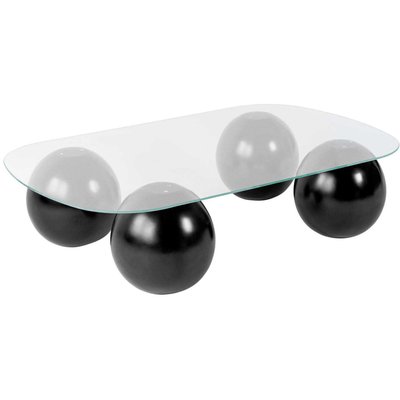Table basse en verre 118 x 75 x 30 cm Evara HANAH HOME