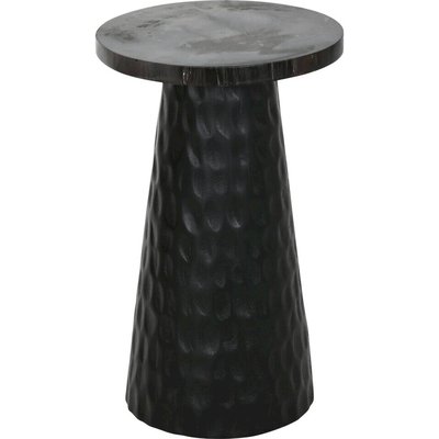 Table d'appoint bois effet fossile style contemporain élégant RECOLLECTION
