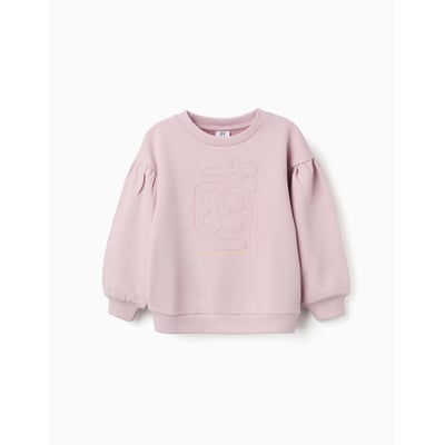 Sweat en coton avec fleurs brodées ZIPPY