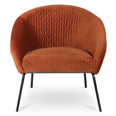 Fauteuil en velours  pieds métal MARCO ZAGO