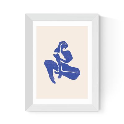 Abstract Blue Woman Print EAST END PRINTS