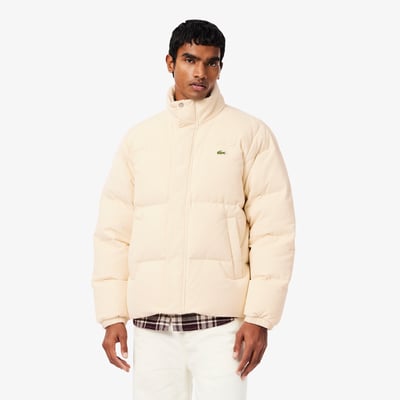 Doudoune velours côtelé duvet LACOSTE