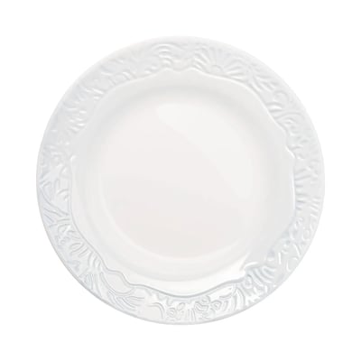 6 assiettes creuses blanches 22 cm -DANBURY LUMINARC