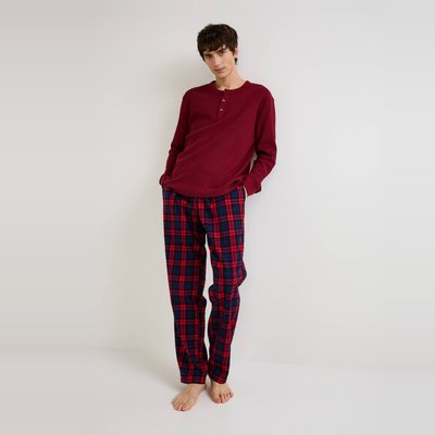 Pyjama homme carreaux rouge La Redoute