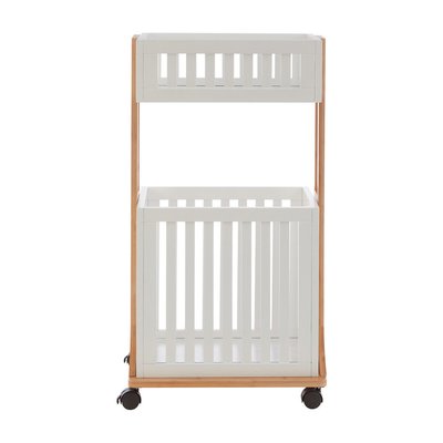 Scandi 2-Tier Bathroom Storage Trolley SO'HOME