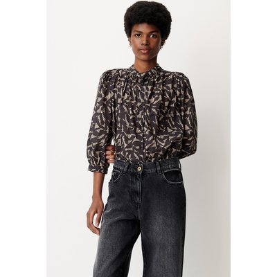 Blouse imprimée col rond manches 3/4, LYLIS SESSUN