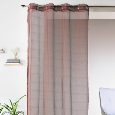 Voilage uni en maille filet HOME MAISON