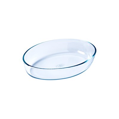 Plat à gratin ovale en verre 26 x 18 cm -idéal 1/2 personnes PYREX