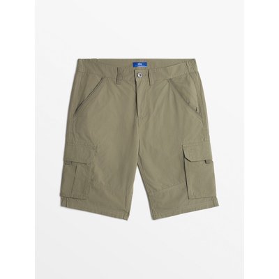 Bermuda ceinture semi-élastiquée avec passants VALENBER24656 TBS