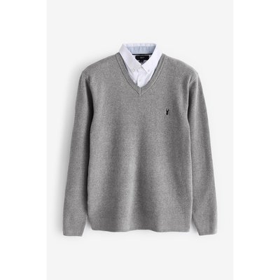 Pull col chemise homme La Redoute