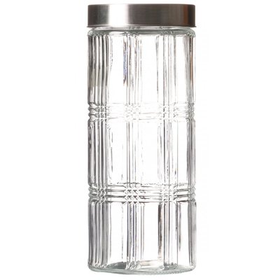 Bocal Cuisine Hermétique en Verre avec Couvercle Inox - 2200ml WADIGA