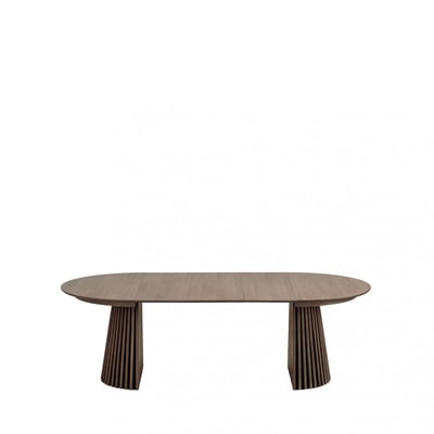 Table à manger extensible 4 à 10 personnes 120-240x120cm en bois- OSAKA HOUSE NORDIC