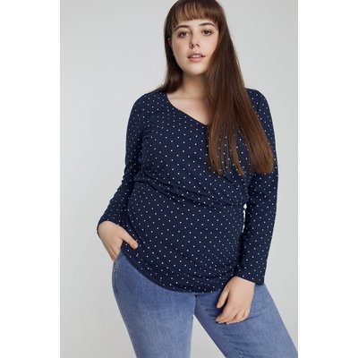 T-shirt cache-cœur Bellieva, pois ULLA POPKEN