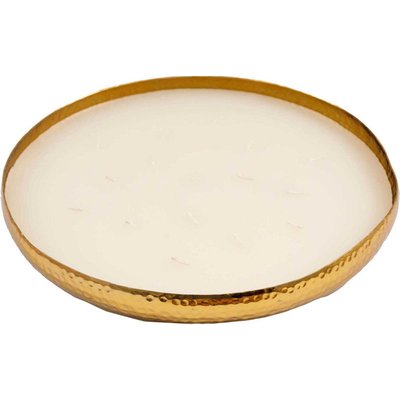 Bougie parfumée en aluminium doré 16 mèches JARDINDECO